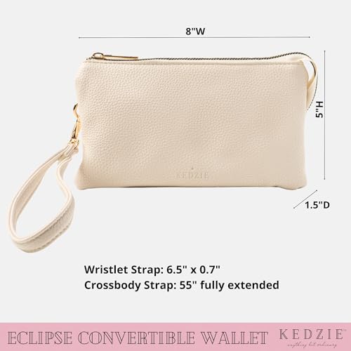 KEDZIE Eclipse Vegan Leather Convertible Purse Wallet Crossbody Bag for Women3
