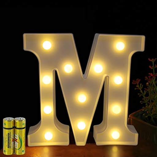 HONPHIER® Letras luminosas alfabeto luminoso lámpara LED letra, luces de letra, decoración, operador a pilas para recepciones, fiestas, bodas, casa, bar, decoración (M) | Ya disponible en tu tienda friki favorita! En mundofriki.es! HONPHIER® Letras luminosas alfabeto luminoso lámpara LED letra, luces de letra, decoración, operador a pilas para recepciones, fiestas, bodas, casa, bar, decoración (M) | Ya disponible en tu tienda friki favorita! En mundofriki.es!