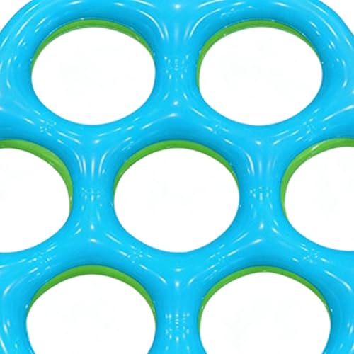 Jeu d'anneaux de lancer hexagonaux flottants avec structure stable en vinyle