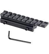 ToopMount Dovetail to Picatinny Rail Adapter, Dovetail to 20mm Picatinny Convert Mount, 11mm Dove...