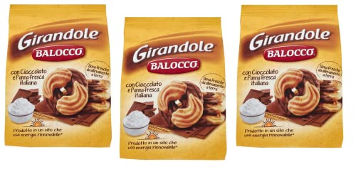3x Balocco Girandole kekse mit Schokolade und Sahne 700g biscuits cookies