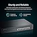 TP-Link 8 Port Gigabit PoE Switch | 8 PoE+ Ports @126W | Plug & Play | Limited Lifetime Protection | Desktop/ Rackmount | Prioritized Power Supply | Sturdy Metal | Shielded Ports (TL-SG1008MP)
