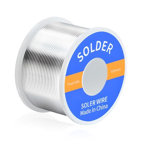 GALAMAX 1.0mm 100g Solder Wire Soldring Flux Rosin Core Solder Wire Low Melt Solder Tin Wire for Electrical Soldering Electronic Components Repair and DIY