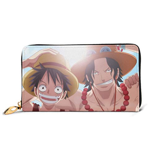 Preisvergleich Produktbild Einteilige Geldbörse aus echtem Leder mit Reißverschluss, lange Clutch, Münzfach, Kartenpaket für Damen und Herren