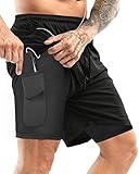 Mehrere Designs: Training shorts mit seitentaschen und integrierten taschen,schnell trocknendes material für eine bequemepassform,eingebaute shorts mit passform unterstützen die oberschenkelmuskulatur und verbessern die Leistung.