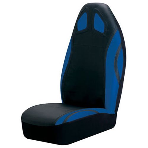 Seat Airbag Safe Simulated Leather Universal Bucket Seat Cover, Blue