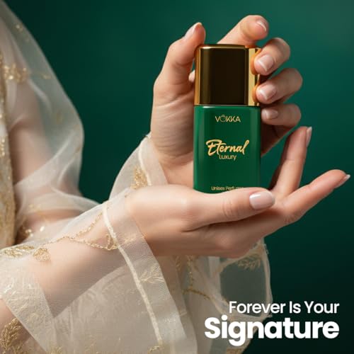 Image of Vokka Eternal Luxury Long Lasting Unisex Perfume 20ml | Eau de Parfum | Perfume for Man & Woman | Premium Fragrance Pocket Perfumes | Gifts for Him & Her | Lavender, Mint & Woody Notes