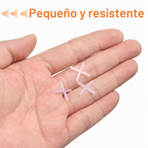 Miniatura 4 de Quarkzman 500 Piezas De Separadores De Azulejos De 1.5mm De Plástico Duro En Forma De Cruz Para Nivelador De Azulejos Instalación De Clips De Espaciado Cerámico Para Pared Y Suelo