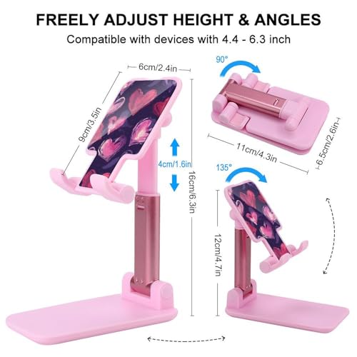 Support de téléphone portable universel et pliable pour bureau rouge