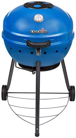 Char-Broil 21302145 Kettleman TRU-Infrared Charcoal Kettle Grill, Blue