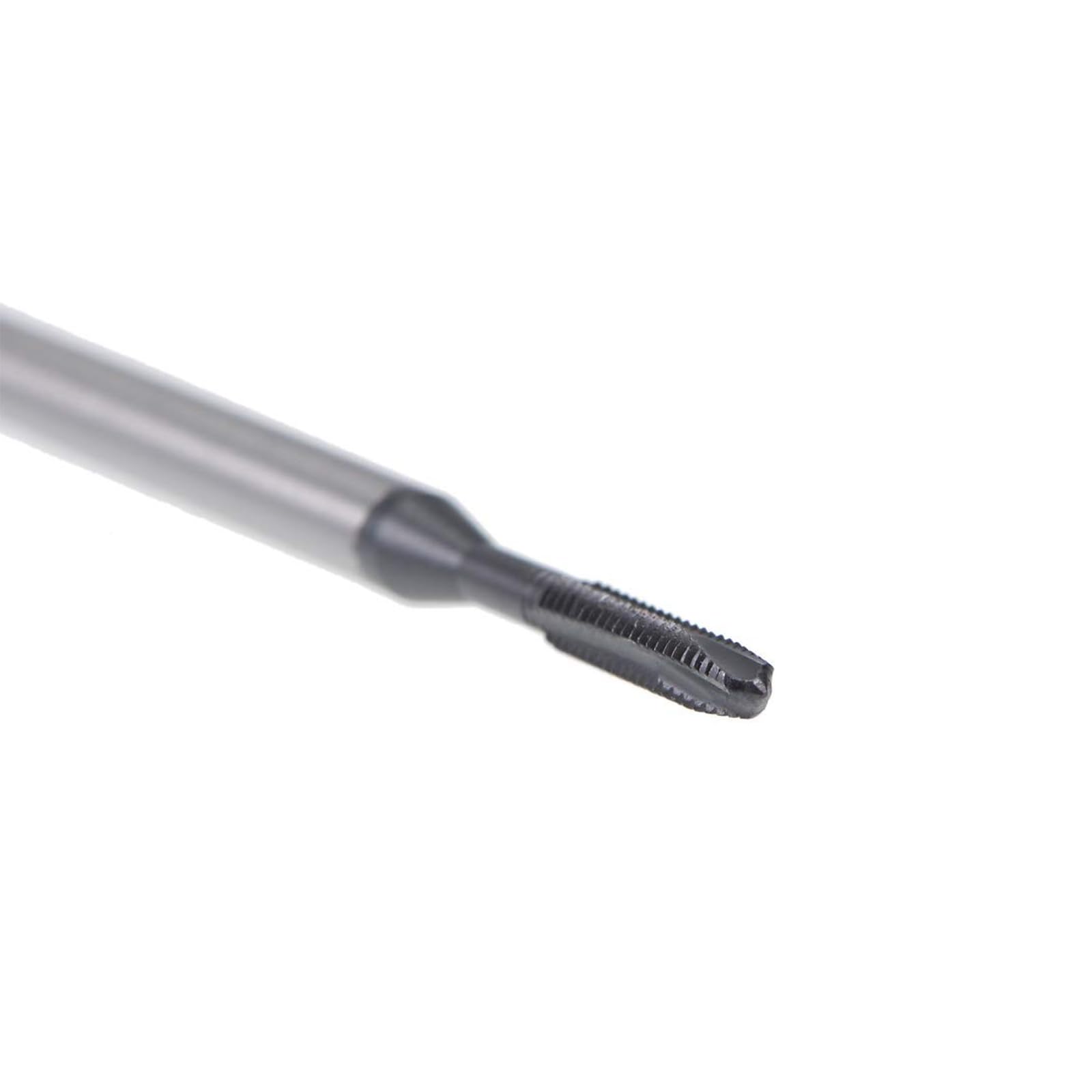 MACHSWON Spiral Point Threading Tap M2 x 0.4mm, for Through-Hole Threads, H2 High Speed Steel, TICN Coated Finish - Image 4