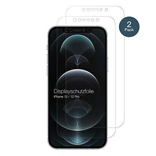 Displayschutzfolie Dipos I für iPhone 12 Pro 2X klar und kompatibel
