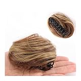 Abnehmbarer Krallenclip: Das Chignon-Haarteil verfügt über ein Krallenclip-Design, also wenn Sie das Krallenclip-Design nicht mögen oder wenn Sie es leid sind, Krallenclip-Brötchen zu tragen.Sie können den Draht, der den Klauenclip bindet, durchschneiden und den Klauenclip herausnehmen, um einen klassischen Dutt zu erhalten.
