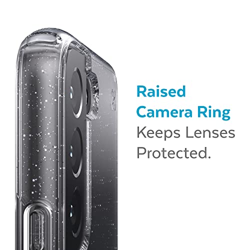 Speck Products Presidio Perfect Clear Glitter Samsung Galaxy S22+ Case, Clear/Platinum Glitter - image 5