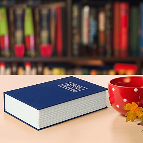 Kasten Book Safe With Key Lock, Diversion Safe Storage Box For Cash And Jewelry, Secret Hidden Compartment, 9.5"X 6.2"X 2.2", Blue #TOP6