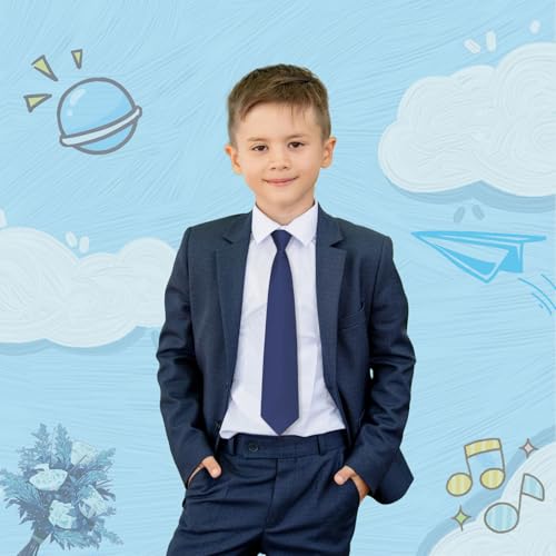 Kids Tie for Boys, Pre-Tied Zipper Tie Adjustable Boys Ties for Shool Wedding Graduation Concert2