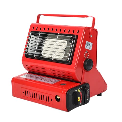 ETUCYNG Calefactor de gas para camping, 1,3 kW, compacto y portátil, placa de cerámica, calefacción para camping, viajes de y estancias en terrazas