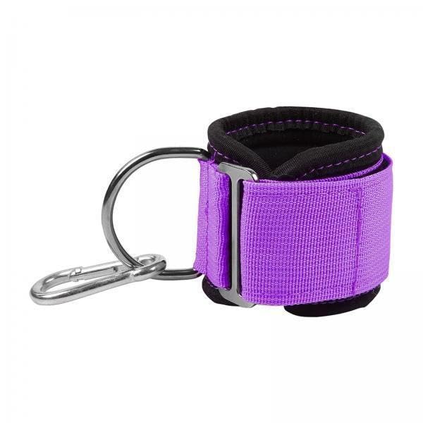 Bnf® 3xAnkle Strap Cable Attachment D-Ring Leg Weight Lifting Exercise Purple | Home Gym Attachments | Strength Training-image-43