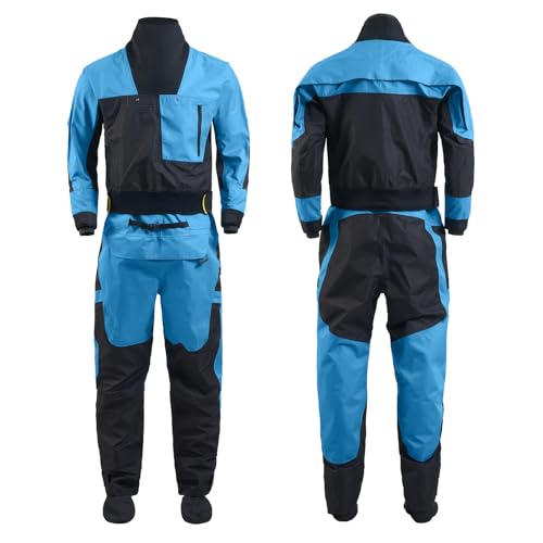 BEIAKE Neoprene Diving Dry Suits Water Kayaking, 3-Layer Waterproof Fabric Drysuit Demanding Whitewater Paddling
