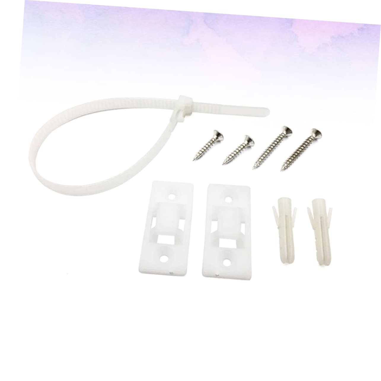 UPKOCH 100 Set Per Mobili Staffe Per Mobili Cinghie Per Mobili Di Sicurezza Per Bambini Cinghie Di Sicurezza Per Libreria Cinghie Da Parete Per Mobili Cinghie Del Comò Bianca