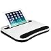 LapGear Smart-e Memory Foam Lap Desk - White Carbon - Fits up to 15.6 Inch laptops and Most Tablet Devices - Style No. 91334