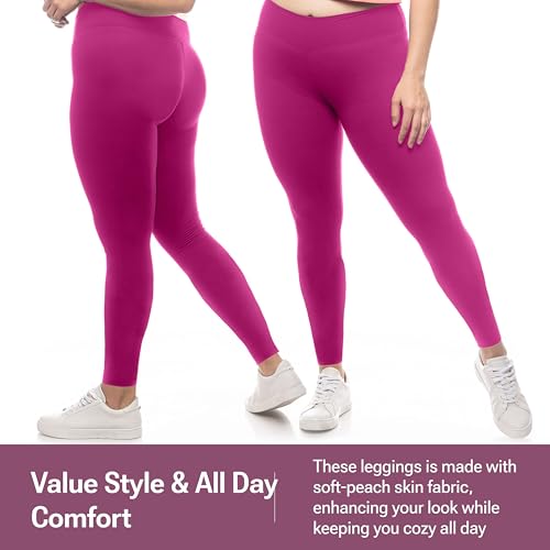 Image of SATINA High Waisted Leggings for Women - Comfortable and Stretchy in Versatile Sizes and Colors