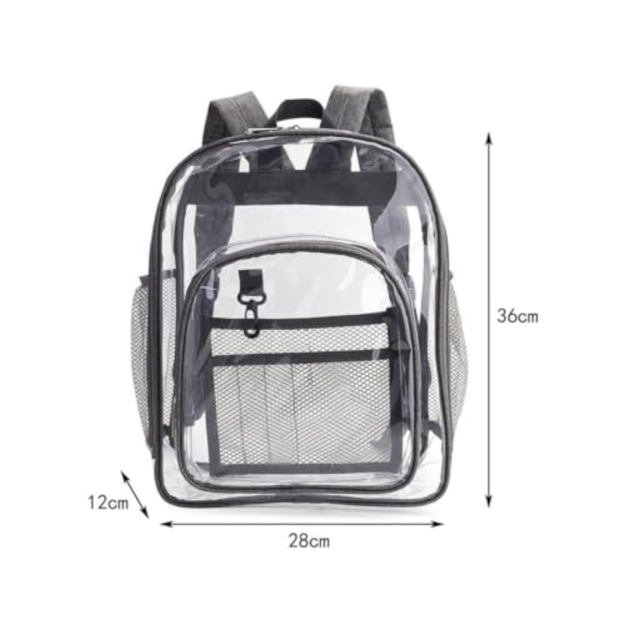 Transparent Organized Waterproof Backpack, Lightweight Bookbag