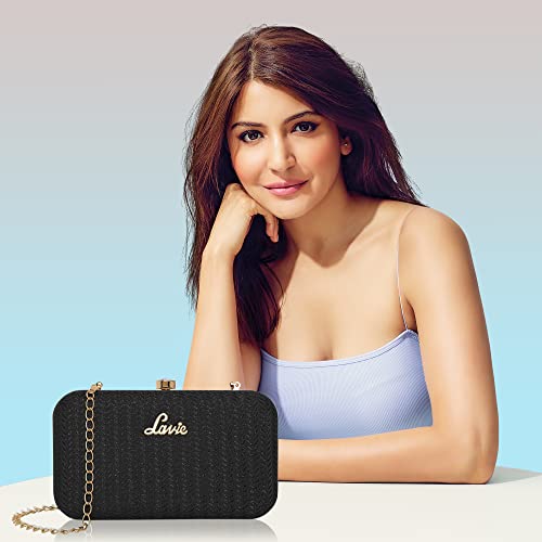 Lavie-Womens-Oval-Frame-Clutch-Detachable-Chain-Sling-Strap-Ladies-Purse-Wallet