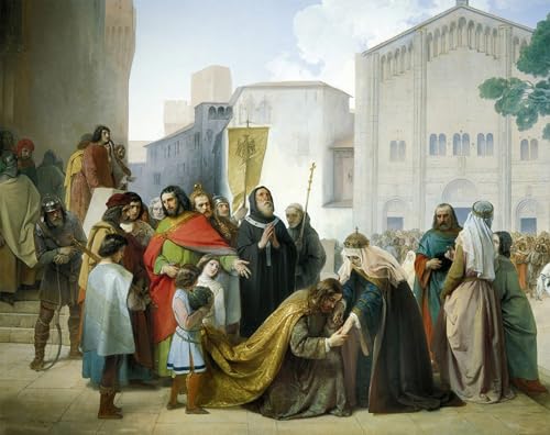 Toile murale Francesco Hayez 60x90cm pour habiller un grand mur de salon vide