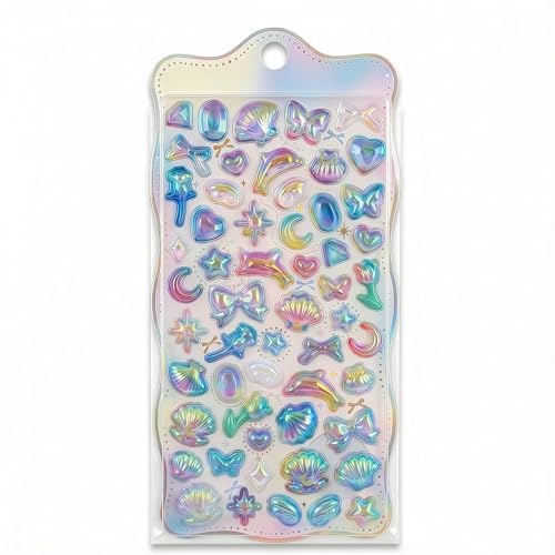 �Ȍ��I�y1���Z�b�g�z �V�[�p���X�c�A�[ 3d�V�[�� ���̃V�[�� �� �Ղ��Ղ� ���ق��� �L���L�� 3D �� �������� ���̎q �g�ѓd�b����p�蒠�p DIY�p ���L���p �\��t���\ ��|�p�i (�ӂ�����^�b�`)