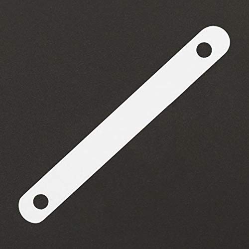 KLEBESHOP24 Deckleisten weiß | Aus robustem Kunststoff | Abmessung wählbar | 100 oder 1000 Stück | Deckleisten für Heftstreifen, Abheftmechaniken, Mappen und Hefter / 12 x 120 mm, 100 Stück