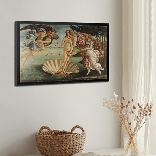 Poster Naissance de Vénus Botticelli toile déco murale suspendue chambre salon - 3