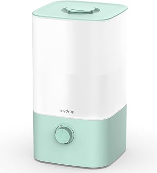 raydrop Cool Mist Humidifier Diffuser, 2.5L Essential Oil Diffuser, Top Fill Humidifiers for Bedroom, Home and Office, Baby with Adjustable Mist Output, Sleep Mode, Auto Shut Off