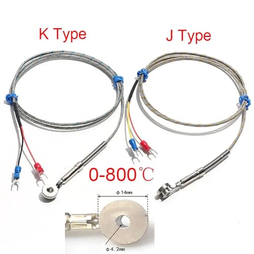 Sensor de temperatura tipo J de 5M y alta precisión con sonda blindada resistente a 800 ℃ 2