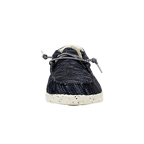 Image of HEYDUDE Women's Wendy Sox Navy Size 4 | Women's Shoes | Women's Lace Up Loafers | Comfortable & Light-Weight