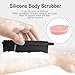 Soft Silicone Body Scrubber 3 PCS Silicone Body Shower, Silicone Loofah 2 in 4 Bath and Shampoo Brush, Body Scrubber Shower Cleaning Exfoliating Use for Sensitive Skin, Lather Well, Black,Pink,Green