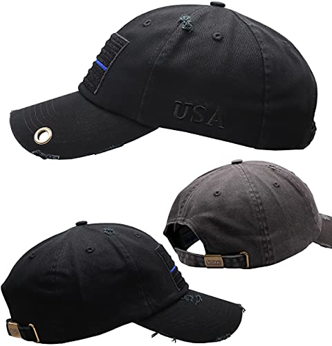 Image of Antourage American Flag Unisex Baseball Hat for Men and Women | USA Flag Mesh Snapback Flat Visor Cap + 2 Patriotic Patches
