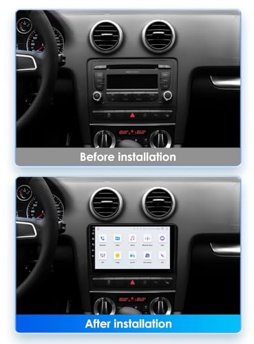 Navegación GPS para Audi A3 2003-2011 con Bluetooth, WiFi y Android Auto 2