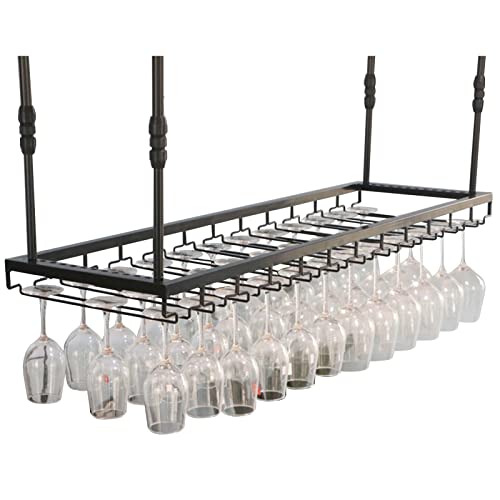Casier à vin avec support pour verres à pied et bouteilles réglable - 2