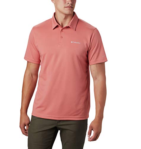 Columbia Mens M Mist Trail Short Sleeve Polo Shirt, Moisture Wicking, Sun Protection