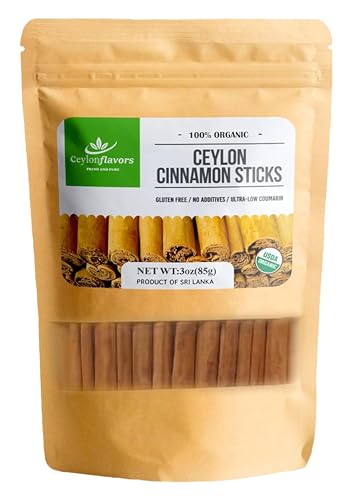 CeylonFlavor Fresh and Pure Premium Organic Natural Cinnamon...