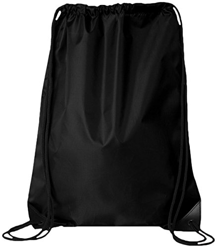 Sports Bag with Black Drawstring (Black)