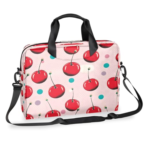Bolso para portátil con diseño de lunares y correa ajustable