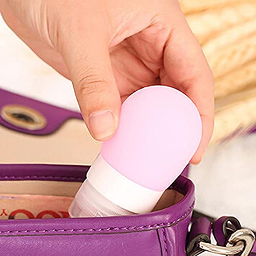 Set di 3 bottiglie da viaggio in silicone per