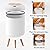 URALFA Motion Sensor Trash Can with Lid, 3 Gallon / 11 L Automatic Bathroom Trash Can, Touchless Trash Bin, Smart Plastic Garbage Can with Removable Legs for Bathroom, Bedroom, Kitchen, Office, White