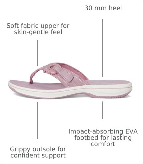 Image of Clarks Women's Breeze Reyna Cloudsteppers Flip-Flop