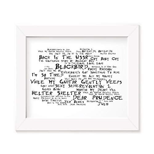 The Beatles Poster Affiche d’art – The White Album – Edition signée et numérotée limitée Typographie Non encadré 20 x 25… - Les Beatles, Paul McCartney, John Lennon, RIngo Starr, George Harrison The Beatles Poster Affiche d'art - The White Album - Edition signée et numérotée limitée Typographie Non encadré 20 x 25…