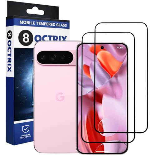 Image of Military-Grade Gorilla Tempered Glass Screen Protector for Google Pixel 10 Pro XL (Black) Pack of 2| 9H Hardness | Edge-to-Edge Full Coverage | HD Clarity | Scratch & Drop Protection
