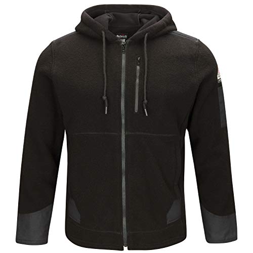 Bulwark FR Men's Front Zip Modacrylic Blend Fleece Hoodie3