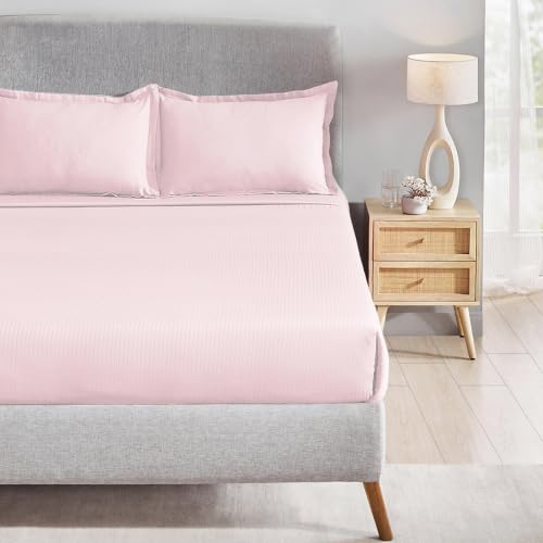 Image of myTrident Bedsheet for Double Bed King Size | 108 inch x 108 inch | Peony